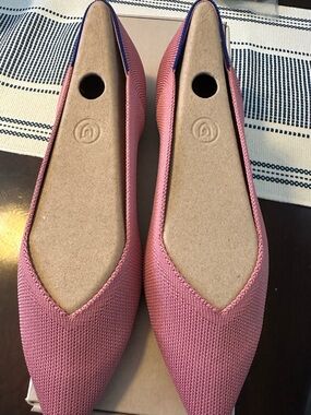 BNIB Rothy’s Rosebud Pointed-Toe Knit Ballet Flats (RETIRED)